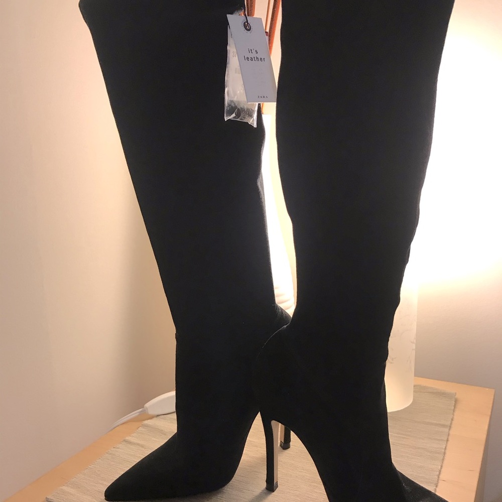 Zara long boots.